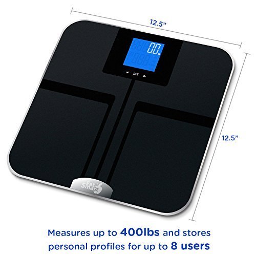 EatSmart Products Precision Getfit Digital Body Fat Scale with Auto Recognition