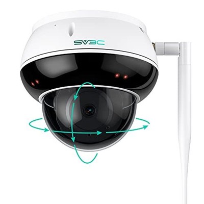 SV3C PTZ Security Camera Outdoor WiFi Dome Camera Indoor 5MP with Auto Tracki...