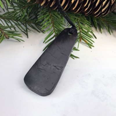 Pendant Drop original shungite EMF protection EMF shield from Russia 48% carbon