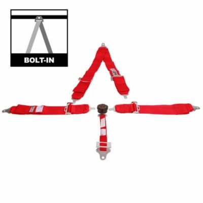 RJS Safety Products 1030104 Camlock 5-Point Pull Down Racing Harness - Red