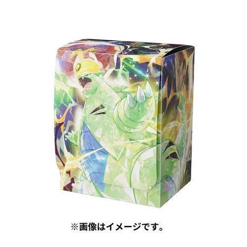 Колода для карточной игры Pokemon center box Case thunder terastal GLARE GIGA Tyranitar
