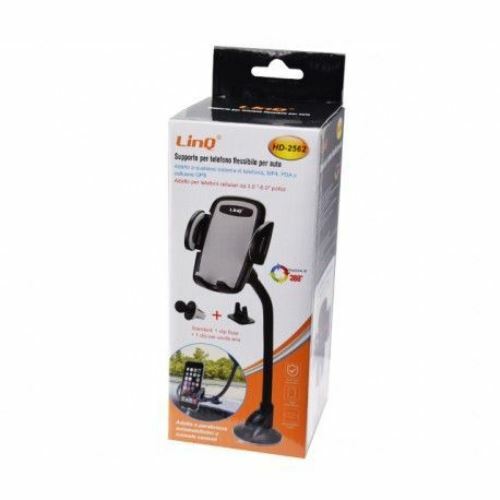 Supporto Da Auto Universale Per Smartphone A Ventosa Flessibile Linq hd-2562