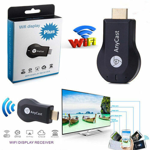 Anycast Cromecast Tv Hdmi Dongle Miracast Wifi M9 Plus Video Streamer cir