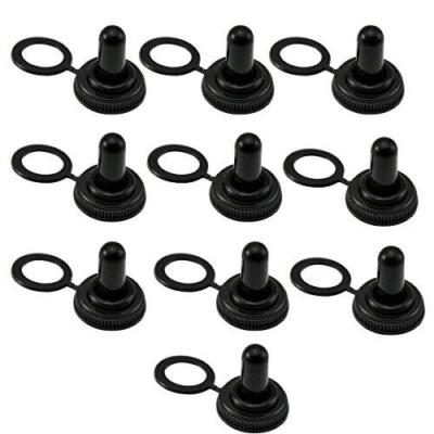 Autoec 10x 11mm 7/16'' Rubber Toggle Switch Boot Weatherproof Cover