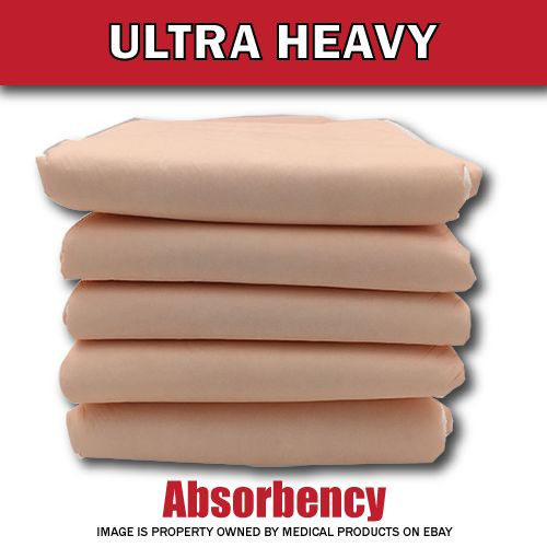 100 Disposable Incontinence Underpads 30x36 Large Quilted Bed Pads Pee Pads