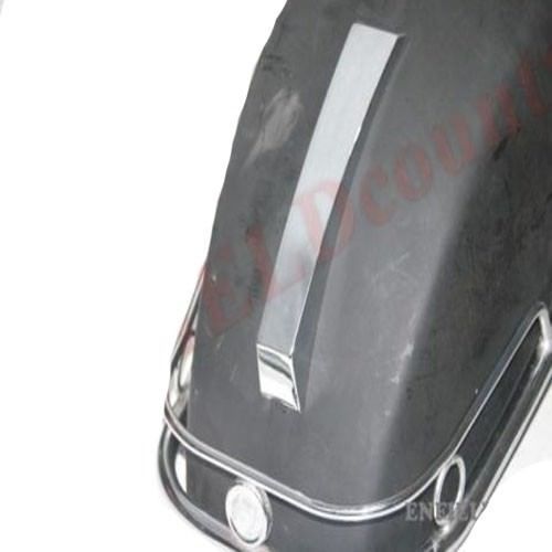 Vespa Front Mudguard Bare Metal + Crest & Bumper Combination PX PE LML NV T5  