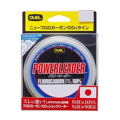 Duel shock leader hardcore power leader fluorocarbon 30m 2.5: 10lb Natural clear