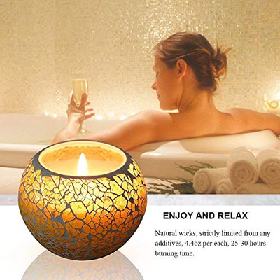 U2C Scented Candles Gift Set, Halloween Decorations Handmade 3 x 4.4 Oz 100% Soy