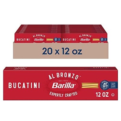 Al Bronzo Bucatini Pasta 12 oz. (Pack of 20), Bronze Cut Pasta Created from a...