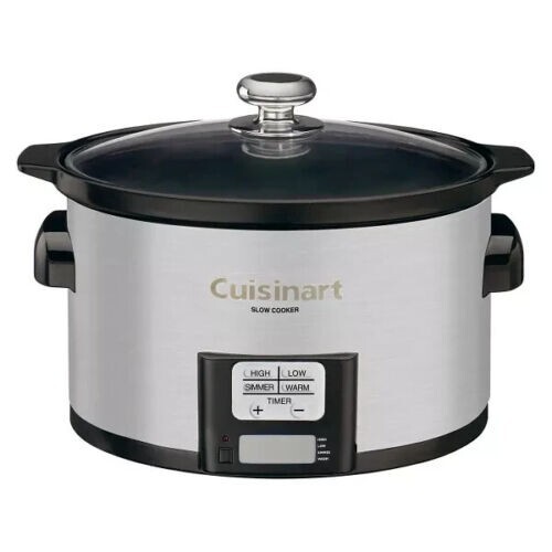 NEW Cuisinart Programmable Slow Cooker Crock Pot PSC-350 Digital 3.5 Quart