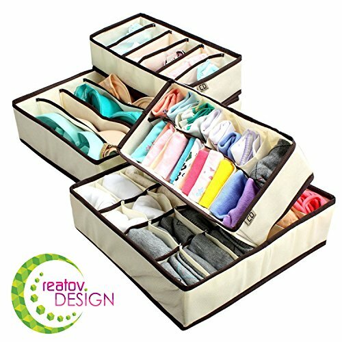 Underwear Sock Drawer Closet Organizer Set Of 4 Collapsible