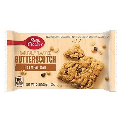 Betty Crocker Oatmeal Bar Butterscotch 1.24 Oz 144 Count