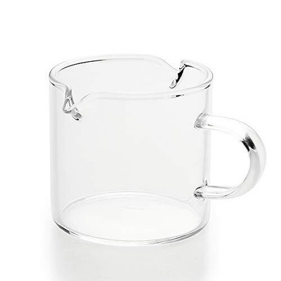 Shot Glasses Espresso Parts Double Spouts Milk Cup Clear Gla