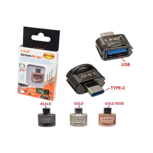 Adattatore Otg Per Type-C Tipo C Usb 3.0 Per Pc Smartphone Linq Otg-Tpc06