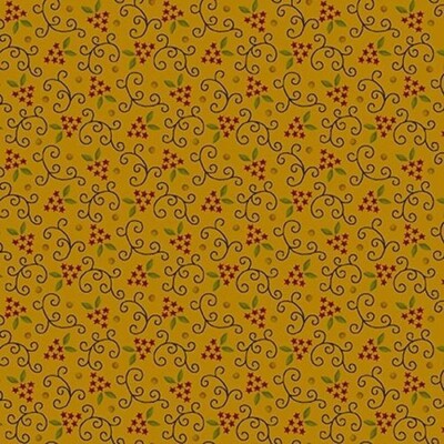 Scraps Of Kindness By Kim Diehl - Mustard Starry Vines  #674-404