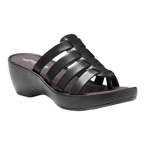 

ЧЕРНЫЕ ЖЕНСКИЕ САНДАЛИИ ИЗ ПЕНЫ С ПАМЯТЬЮ НА ТАНКЕ EASTLAND TOPAZ #3020-01, Черный