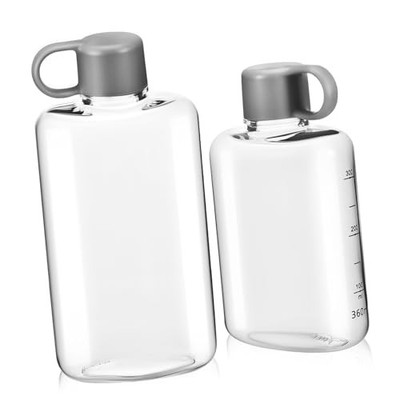 CORHAD Borraccia piatta da 500 ml, a prova di perdite, in Tritan, (n4I)