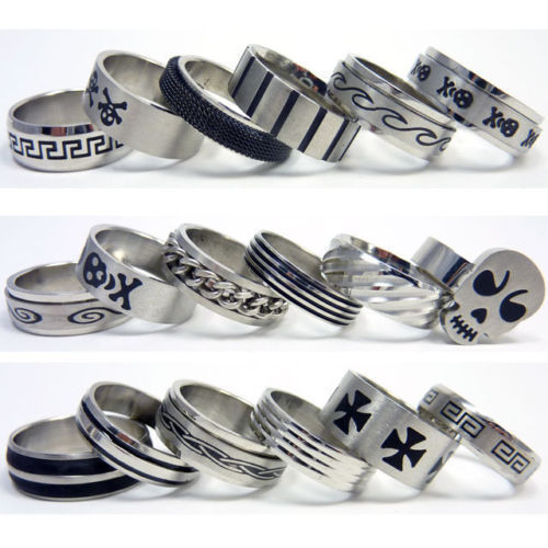 Anelli uomo in acciaio