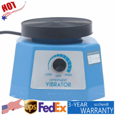 Dental 4'' Round Lab Variable-intensity Model Vibrator 100W For Mixing Plaster