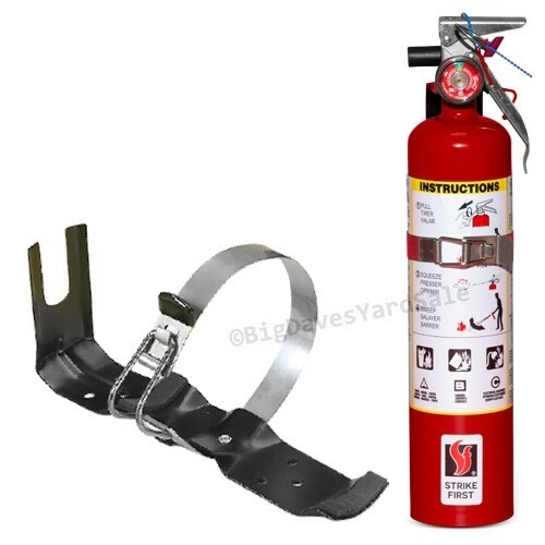 2.5 lb Fire Extinguisher ABC Dry Chemical  DOT Vehicle Marine Bracket w 2023 tag
