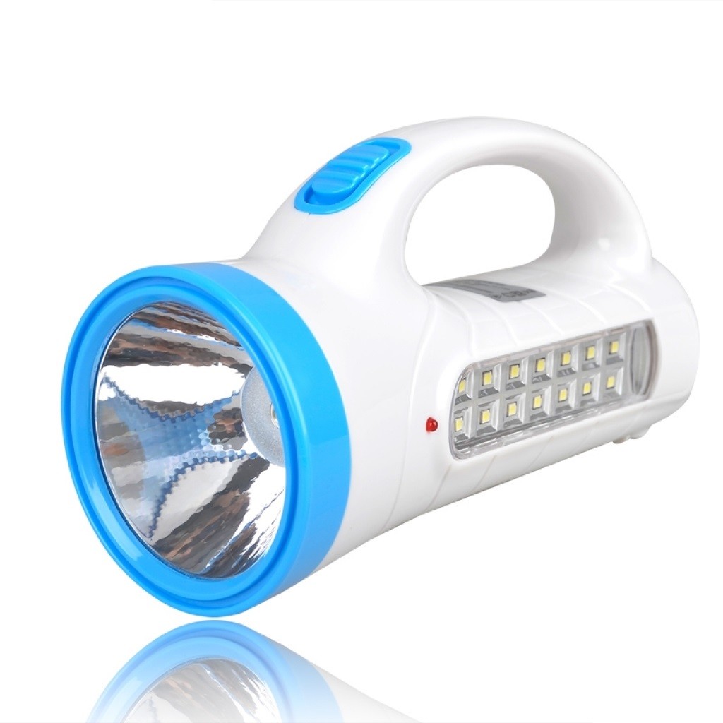 Torcia 1+14 Led Lampada Ricaricabile 800mah Luce Illumina Portatile LED-7023 hsb