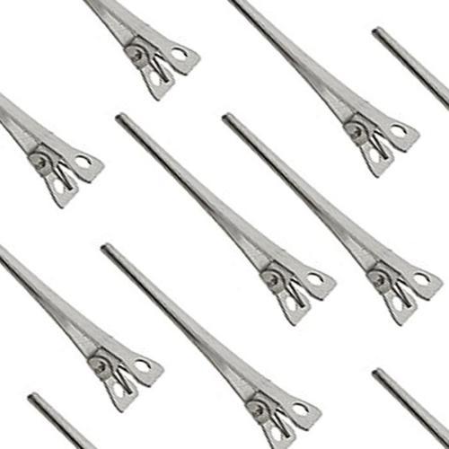 Becchi Di Cicogna In Alluminio 12pz Per Acconciature Parrucchiere Capelli dfh