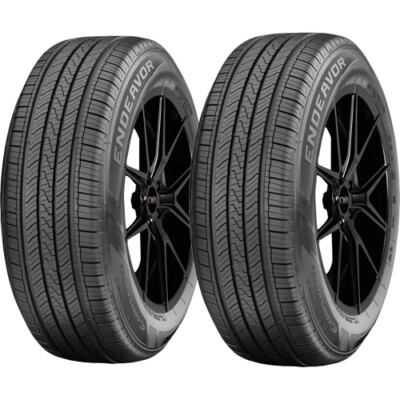 (QTY 2) 205/55R16 Cooper Endeavor 91H SL Black Wall Tires