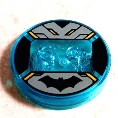 New LEGO Batman Stand Minifigure Holder Display Seat Printed Batman Logo Trans