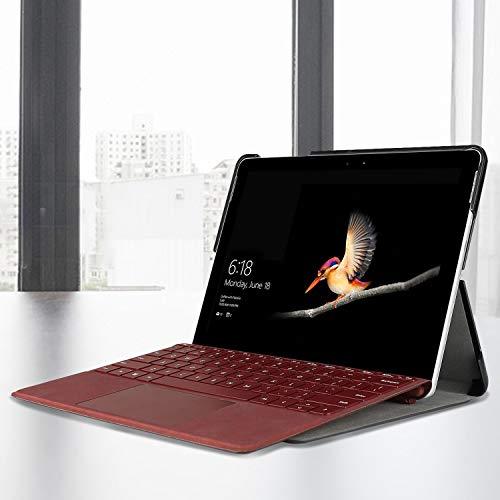 For Microsoft Surface Go 3 2021/Go 2 2020 Case PU Leather Cover Pen Holder Black