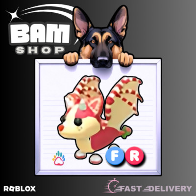 STRAWBERRY SHORTCAKE BAT DRAGON - ADOPT from ME Today! - FR / NFR / MFR
