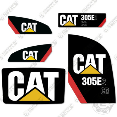 Fits Caterpillar 305 E2 CR Decal Kit Mini Excavator - 3M VINYL!