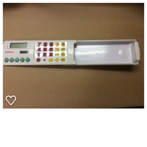 WORKING 1997 - RADIO SHACK: EC-457 old calculator w/ pencil case (P/N): 65-558