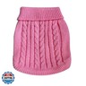 FAMI Dog Clothes Dogs Sweater Soft Puppies Clothing Winter Puppy Sweaters Warm Outfit for Dogs Small XS S Cat Apparel (Pink,Large)