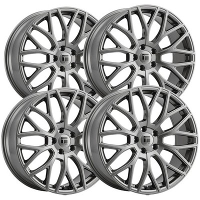(Set of 4) Touren TR76 20x8.5 5x120 +35mm Gunmetal Wheels Rims 20'' Inch