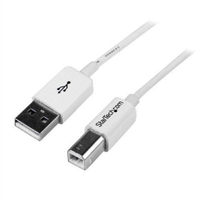 Startech.com 1m White Usb 2.0 A To B Cable - M/m - Usb For Printer, (usbpab1mw)