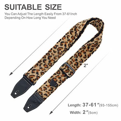 Electric Guitar Strap YIKOKO Guitar Strap 2", Soft Head Layer