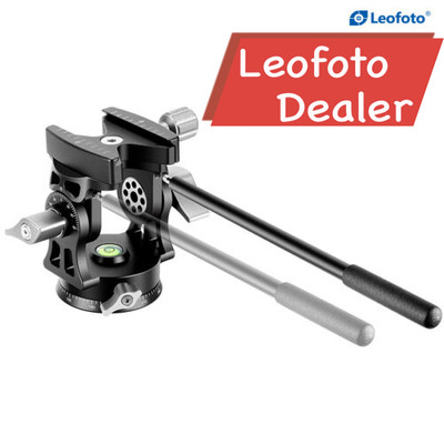 Leofoto VH-30 2-way Long Lens Head Monopod with Handle and QR Plate