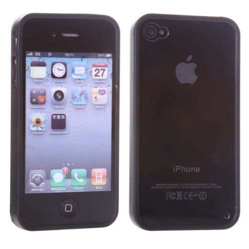 Black Cell Phone Case for Apple