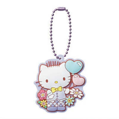 Sanrio Characters Pukkuri Rubber Mascot Key Chain Vol. 05 Bandai 2-Inch Colle...