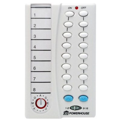 Control 16 X-10 Lights & Appliances with a X10 Palm Pad Remote Control (HR12A)