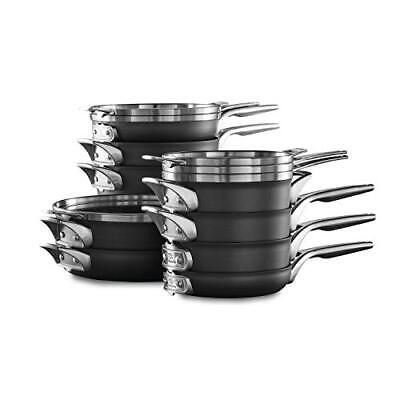 S And Pans Set, Stackable Nonstick Kitchen Cookware Wit...