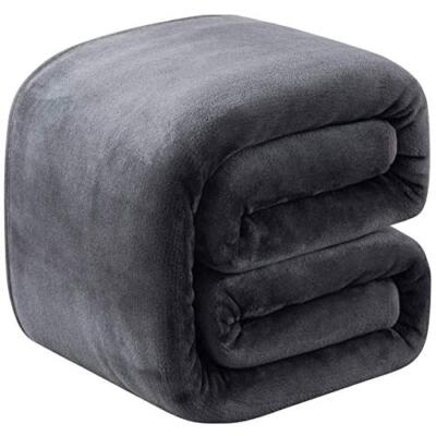 Thick Heavy Winter Warm Soft Mink Queen Size Fleece Blanket - 90'' x 90''