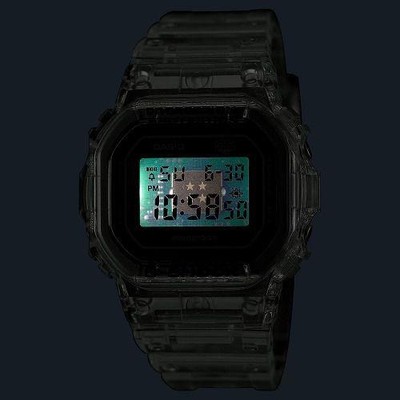 Pre-owned Casio G-shock Dw-5040rx-7jr 40th Anniversary Clear Remix Watch Limited
