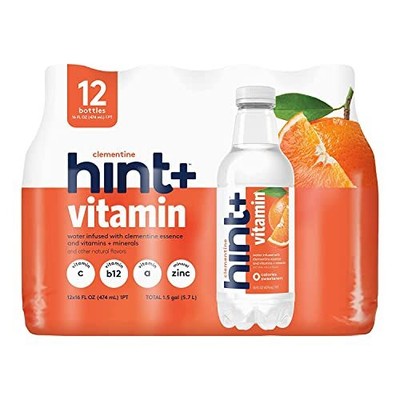 Hint+ Vitamin Clementine Water Infused with Clementine Plus a Vitamin Boost 5...