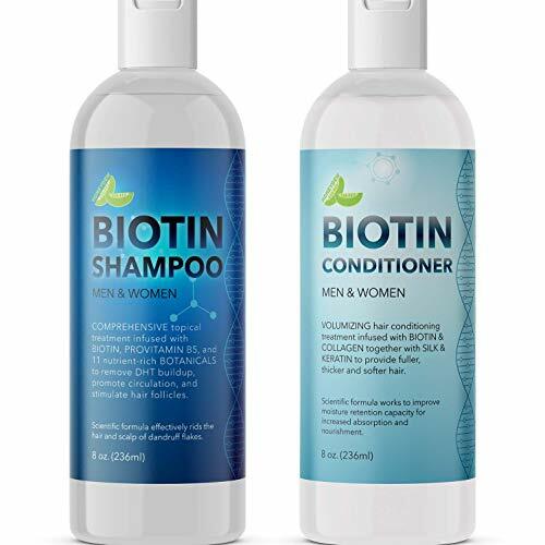 Biotin Shampoo Conditioner Hair Loss Treatment Thinning 8Ounce Each MHBIOTINSET1