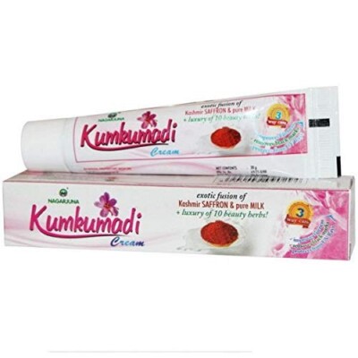 Kumkumadi Cream Nagarjuna Ayurvedic Skin Whitening 20gm,