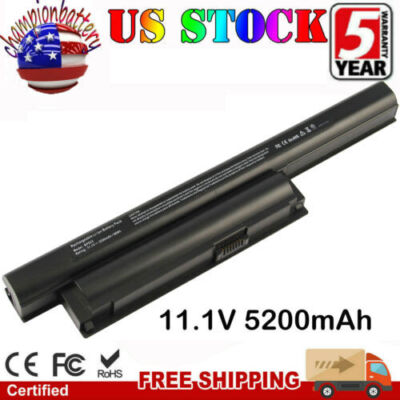 VGP-BPS22 VGP-BPS22A Battery for Sony VAIO E Series VPC-E1Z1E 5200mAh Fast