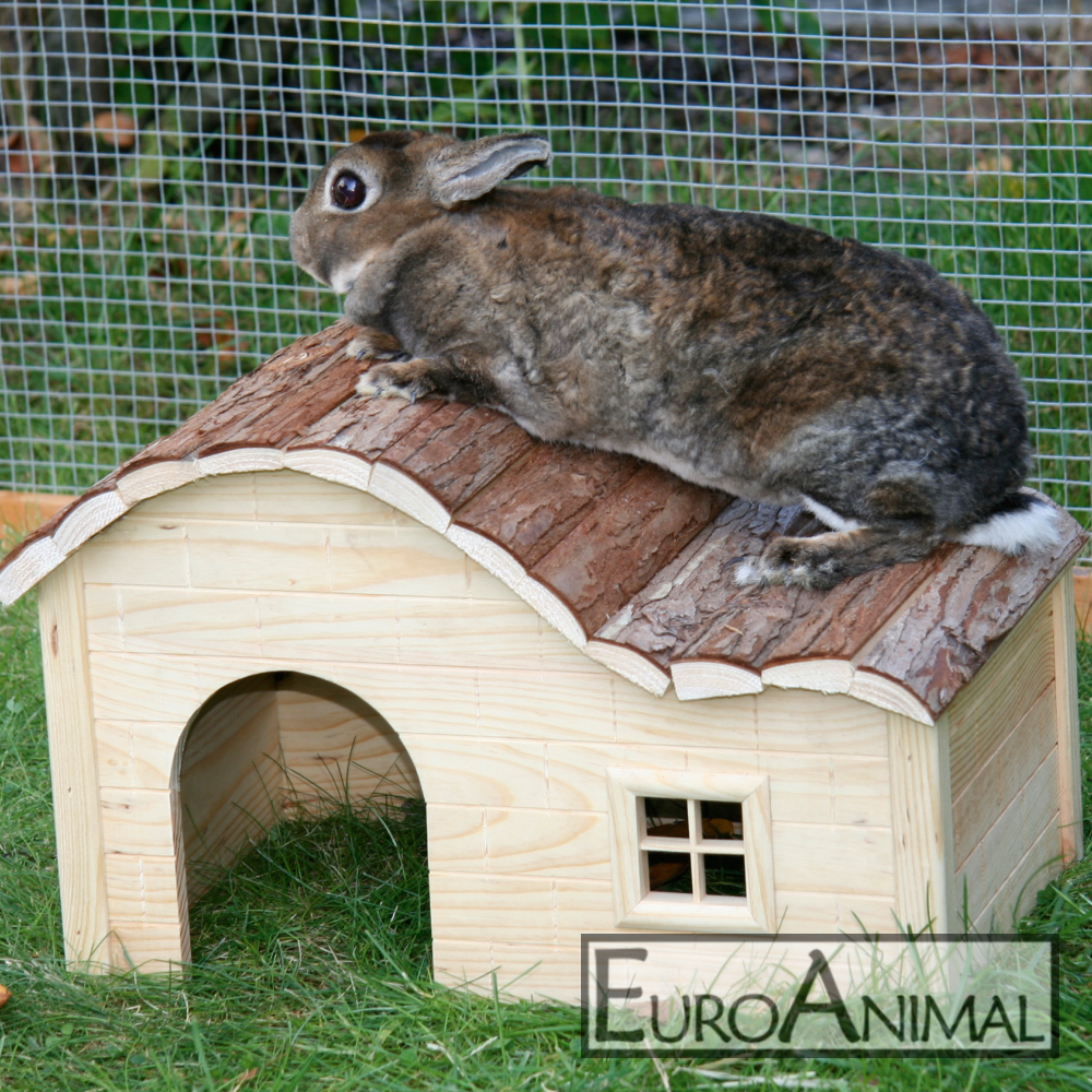 Nagerhaus Kleintierhaus zwei Größen; Kaninchenhaus Katzenhaus Nature Hasenhaus