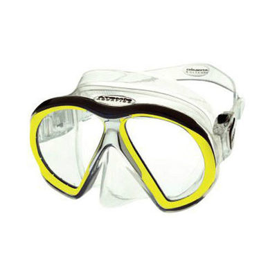 Atomic Aquatics subframe mask scuba dive equip snorkel gift diver Reg Yel/clear