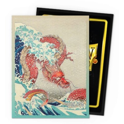 Dragon Shield 100 Standard Card Sleeves Dual Matte Art Great Wave AT-12117 MTG
